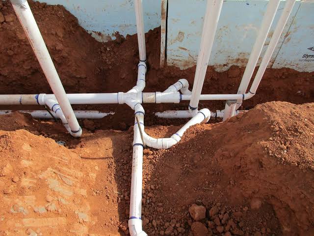 Plumbing construction work